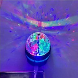 Диско-шар мини Светодиодный (только свет) USB d=9см  WT-3