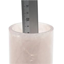 Стакан для воды из розового кварца 65*65*105мм