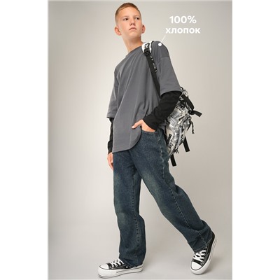 Лонгслив с двойным рукавом для мальчика Happyfox