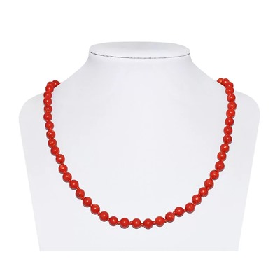 Бусы, коралл шар 6,0 губчатый красный Индонезия, КА-0103