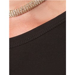 Футболка из премиального хлопка с ассемитричным низом