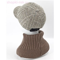 11-ШК-Д Комплект женский (бейсболка+снуд) (56-58)