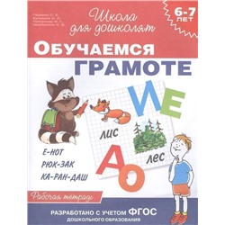 6-7 лет. Обучаемся грамоте. Рабочая тетрадь