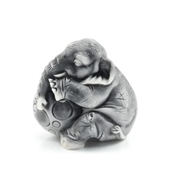 Фигурка из мраморной крошки "Слоник маленький v.2 №6" 40*33*38мм