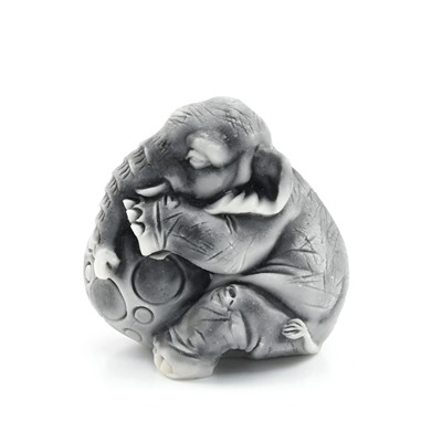 Фигурка из мраморной крошки "Слоник маленький v.2 №6" 40*33*38мм