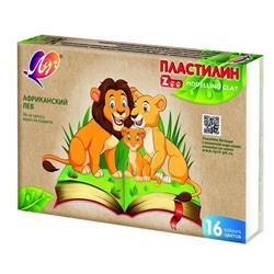 Пластилин 16 цв. Луч 240гр. Zoo без стека 29С 1723-08