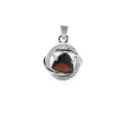 Подвеска из серебра гранат, Борей