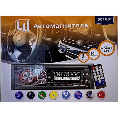 Автомагнитола 3018BT пульт Bluetooth