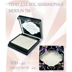 Тени д/век 1-цв. 15  т. 40 белая сталь с сиянием Merilin