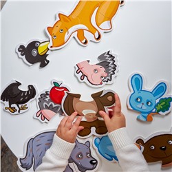 Мягкие пазлы-контуры для малышей «Лесные животные» серия Baby Toys