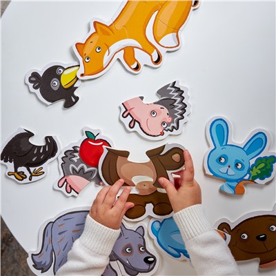 Мягкие пазлы-контуры для малышей «Лесные животные» серия Baby Toys