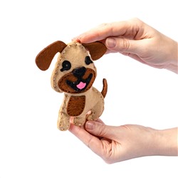 Мягкая игрушка из фетра «Щенок» своими руками