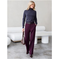 Водолазка тонкой вязки из хлопка с нейлоном