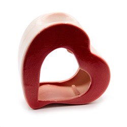 Аромалампа СЕРДЕЧКО КРАСНОЕ (керамика, 10 см.), 1 шт.