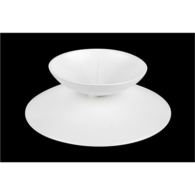 Подсвечник ГАДАЛЬНЫЙ БЕЛЫЙ (7x7x3 см.), 1 шт.