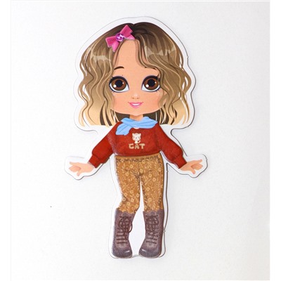 Игра магнитная «Одевашки. Модная девчонка. Ксюша» (европодвес, 2х8шт)