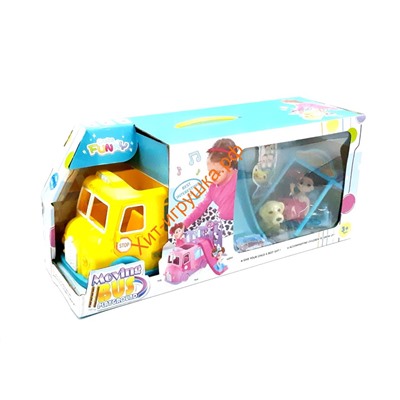 Автобус + площадка с куколками (муз) 71022-22, 71022-22