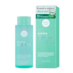 ALOEHA Fresh Aloe Vera Toner & Essence, Cathy Doll (Освежающий тоник и эссенция с АЛОЭ (Алое) ВЕРА, Кэти Долл), 300 мл.