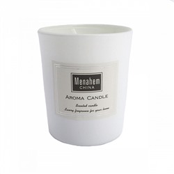 Aroma Candle SEA SALT & SAGE, Menahem (Аромасвеча в стакане МОРСКАЯ СОЛЬ И ШАЛФЕЙ, время горения: около 12 часов), 1 шт.