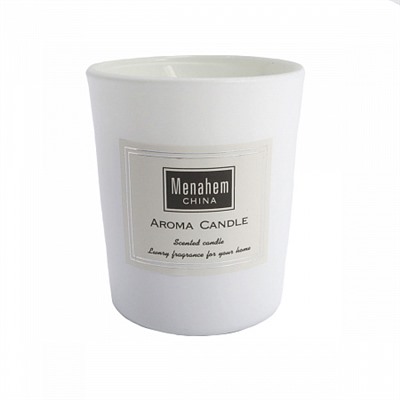 Aroma Candle SEA SALT & SAGE, Menahem (Аромасвеча в стакане МОРСКАЯ СОЛЬ И ШАЛФЕЙ, время горения: около 12 часов), 1 шт.