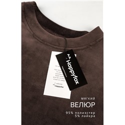 Женский велюровый костюм оверсайз Happyfox