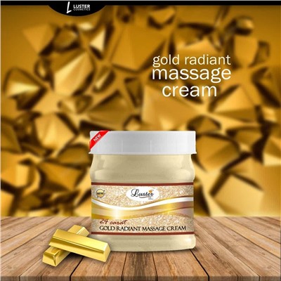 GOLD RADIANT Massage Cream, Luster (СИЯНИЕ ЗОЛОТА массажный крем для лица, Ластер), 500 мл.