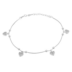 Браслет на ногу, куб.циркон., ТФБ-70