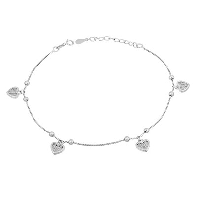 Браслет на ногу, куб.циркон., ТФБ-70