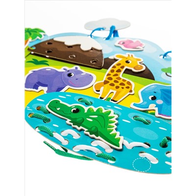 Шнуровки и липучки. «Сафари» BABY TOYS