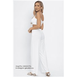 Брюки-палаццо для дома Шелк вискозы (молочные) Б14498-52М