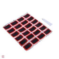 Заплатки для ремонта шин 24 предмета, прямоугольные, 48x33мм