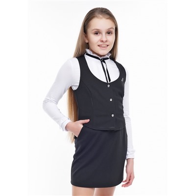 CLE Жилет дев.704689вэ школа, чёрный