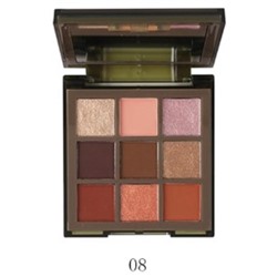 Тени д/век 9-цв. компактные 1235  т.08 KHAKI Farres