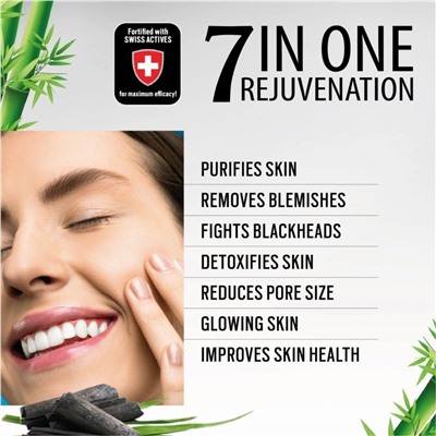 ACTIVATED BAMBOO CHARCOAL FACIAL KIT Purified Balanced & Glowing Skin, VLCC (АКТИВИРОВАННЫЙ БАМБУКОВЫЙ УГОЛЬ набор для очищения и сбалансированного сияния кожи лица), 6x10 г.