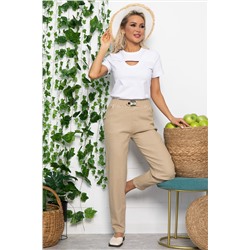 Футболка Дорис (белая) Б13353-50М