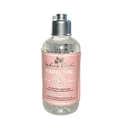 Herbal Tonic ROSE WATER, Indian Khadi (Натуральный тоник РОЗОВАЯ ВОДА, Индиан Кхади), 200 мл.