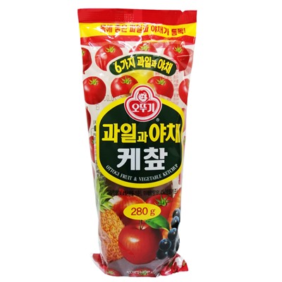Кетчуп с фруктамии овощами Ottogi (Оттоги), Корея, 280 г Акция