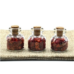 Флакон мини с кораллом 22*22*25мм