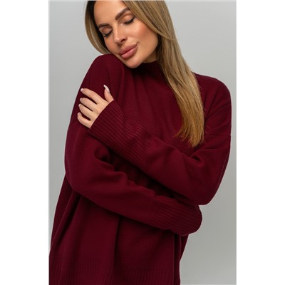 Женский джемпер оверсайз с воротником-стойкой Happyfox