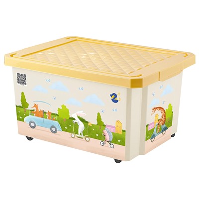 Детский ящик на колесах Lalababy Play with Me Busy Animals 57 л LA121711528