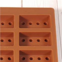 Форма силиконовая для шоколада "Лего №1" 19*12, 10 ячеек