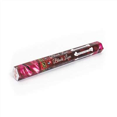 BLACK LOVE fab series Premium Incense Sticks, Zed Black (ЧЁРНАЯ ЛЮБОВЬ премиум благовония палочки, Зед Блэк), уп. 20 палочек.