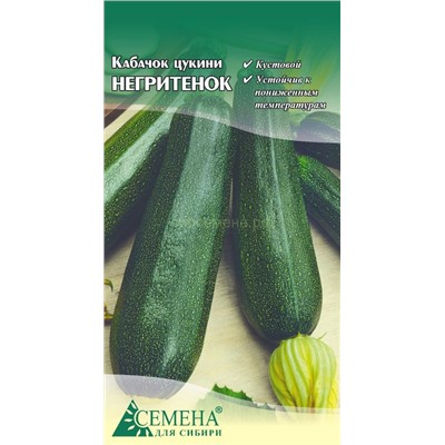Кабачок цукини Негритенок, 1г (цв.)
