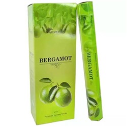 Premium Incense Sticks BERGAMOT, Aromatika (Премиум ароматические палочки БЕРГАМОТ, Ароматика), шестигранник, 20 г.