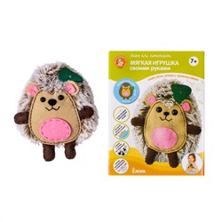 Мягкая игрушка из меха и фетра «Ёжик» своими руками