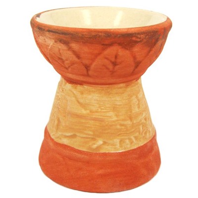 Аромалампа матовая КОЛОННА С КОЛЕСНИЦЕЙ (разные цвета, керамика, 8 см.), 1 шт.