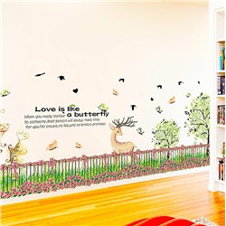 Стикер декор бордюр «Олень»