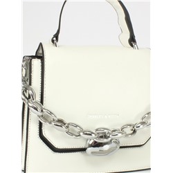 Сумка женская искусственная кожа Ch&K-8015,  1отд,  плечевой ремень,  белый 254501