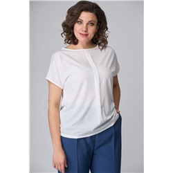 T&N 7287Б синий_английский+белый, Брюки,  Блуза,  Жакет