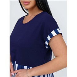 Платье женское Текс-Плюс, цвет синий белый